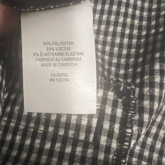 Signature by Reitmans Black & White Checkered Capri Pants - Size 20 Petite -NWOT - Picture 5 of 6